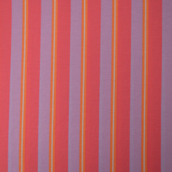 Striped viscose jersey - Red and purple - Calissone