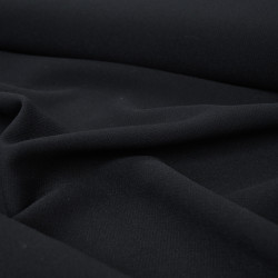 Crêpe tissé mat - Noir - Calissone