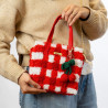 Woven Tote Bag Kit - Red Gingham - Craft Club - Calissone