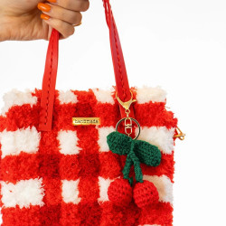 Woven Tote Bag Kit - Red Gingham - Craft Club - Calissone