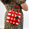 Woven Tote Bag Kit - Red Gingham - Craft Club - Calissone