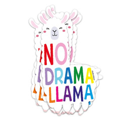 Autocollant No drama Llama - Calissone