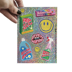 Glitter Sticker Sheet – Happy Vibes - Calissone