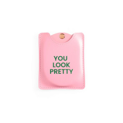 Pink pocket mirror - You look pretty - Calissone
