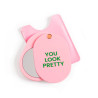 Pink pocket mirror - You look pretty - Calissone