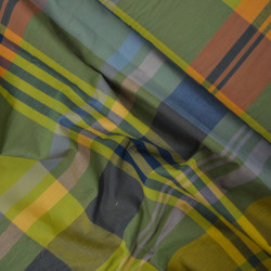 Coton aquarelle à carreaux - Beanstalk - Calissone