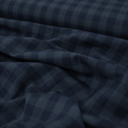 Cotton Linen blue gingham - Gingham - Calissone
