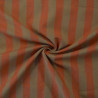 Coton Lin rayures corail - Hampstead - Calissone