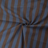 Coton Lin rayures bleuet - Workwear - Calissone