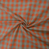 Coton Lin vichy corail - Betsy - Calissone