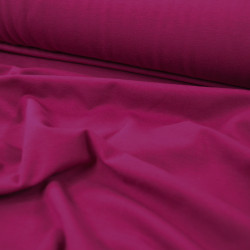 COUPON Plain cotton jersey - Dark magenta - Calissone