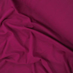 COUPON Jersey coton uni - Magenta foncé - Calissone
