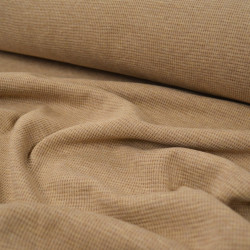 COUPON Jersey gaufré - Beige chiné - Calissone