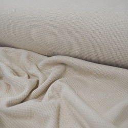 Jersey gaufré - Beige - Calissone