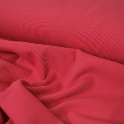 Bord côte coton bio - Rouge cerise - Calissone