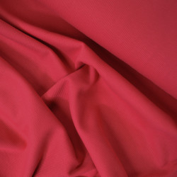 Bord côte coton bio - Rouge cerise - Calissone