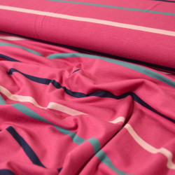 Jersey à rayures Nova - Rose Punch - Calissone