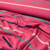 Nova striped jersey - Rose Punch - Calissone