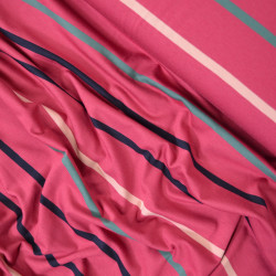Jersey à rayures Nova - Rose Punch - Calissone