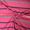 Nova striped jersey - Rose Punch - Calissone