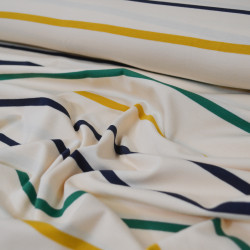 Nova striped jersey - Ecru Shell - Calissone