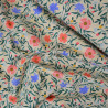 Coton floral Steel - Crème - Calissone