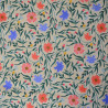Coton floral Steel - Crème - Calissone