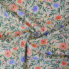 Coton floral Steel - Crème - Calissone