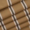 Weave Line Iced Mocha Striped Cotton - Calissone