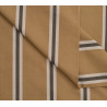 Weave Line Iced Mocha Striped Cotton - Calissone