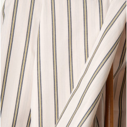Weave Line Milky Clay striped cotton - Calissone