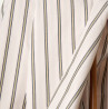 Weave Line Milky Clay striped cotton - Calissone