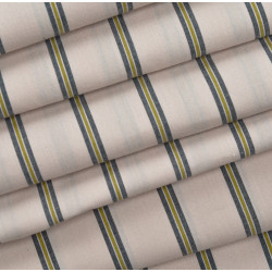 Weave Line Milky Clay striped cotton - Calissone