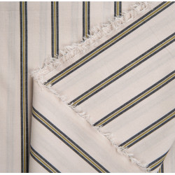 Weave Line Milky Clay striped cotton - Calissone