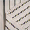 Weave Line Milky Clay striped cotton - Calissone