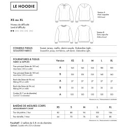 Patron LE Hoodie - Atelier Brunette - Calissone