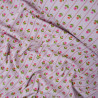 Floral ribbed cotton jersey - Pink - Calissone
