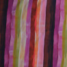 Viscose watercolor stripes - Burgundy - Calissone