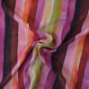 Viscose watercolor stripes - Burgundy - Calissone