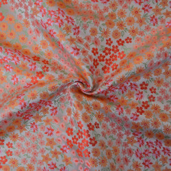 Jacquard floral Mille et une fleurs roses - Calissone