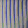Double gaze de coton à rayures bleues - Calissone