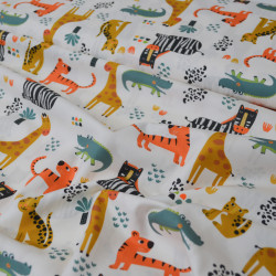 Popeline de coton Safari - Calissone