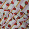 Jersey coton Fraises et rayures - Calissone