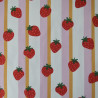 Jersey coton Fraises et rayures - Calissone