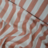 Viscose tissée à larges rayures - Orange - Calissone