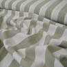 Viscose tissée à larges rayures - Vert - Calissone