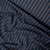 Denim à rayures - Bleu foncé et rouge - Calissone