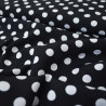 Viscose à pois (petits) - Noir - Calissone