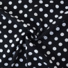 Viscose with polka dots (small) - Black - Calissone