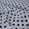 Viscose with polka dots (small) - White - Calissone